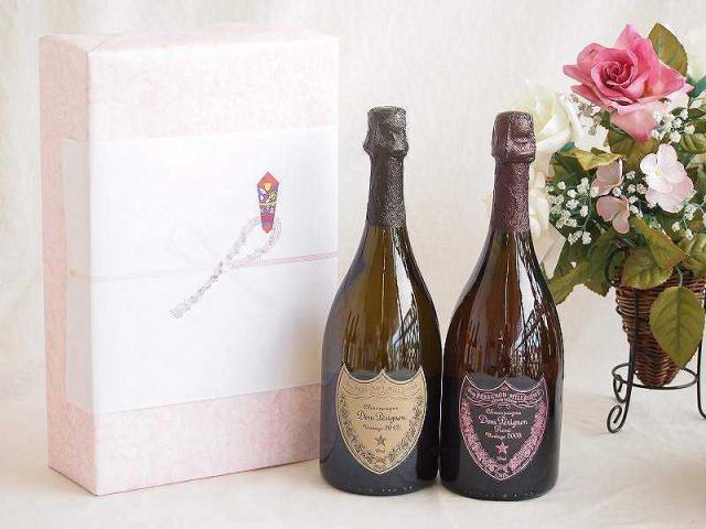 正規ドンペリニヨン白ギフトボックス2本セット シャンパンドンペリニヨン白(フランス)750mlシャンパンドンペリニヨンロゼ(フランス)750mlの通販は