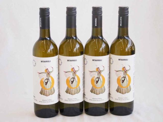 4本セット テリアニ・ヴァレー ムタヴルリ アラザニヴァレー 白ワイン 中甘口(ジョージア)750ml×4本の通販は 6,980円