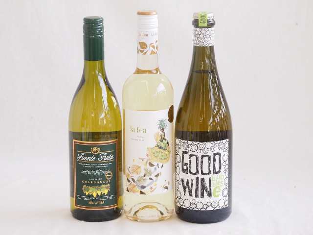 産地別白ワインシャルドネ3本セット(フエンテ フルータ(チリ) ラ フェア ヴィウラ(スペイン) グッドワイン スパークリング(オーストラリア)) 750ml×3本の通販は