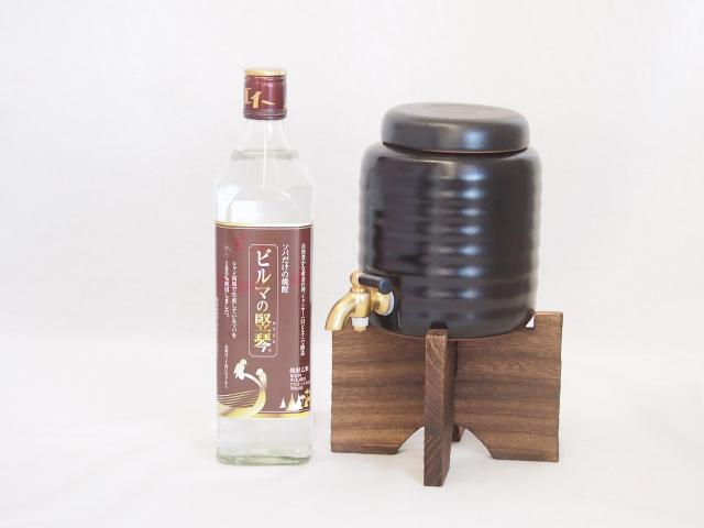 本格焼酎サーバー1000cc(18cm×24cm 1kg)セット ソバだけのそば焼酎 ビルマの竪琴 (ミャンマー) 700ml×1本の通販は 6,980円