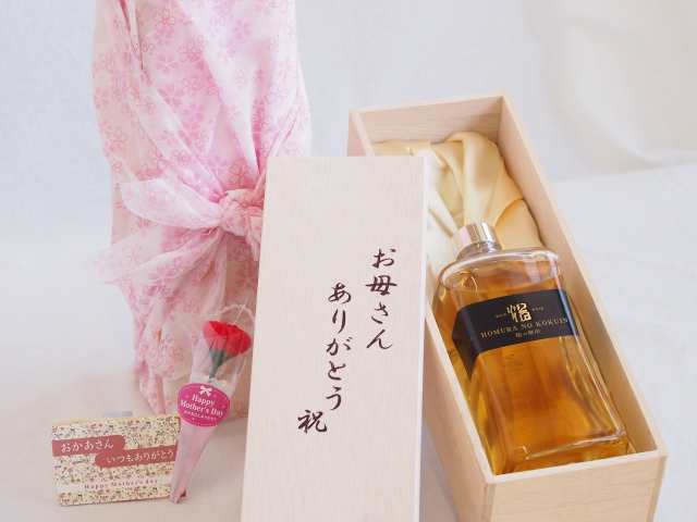 母の日 お母さんありがとう木箱セット 繊月酒造 本格米焼酎 焔の刻印35° (熊本県) 720ml 母の日カードとカーネイション付の通販は