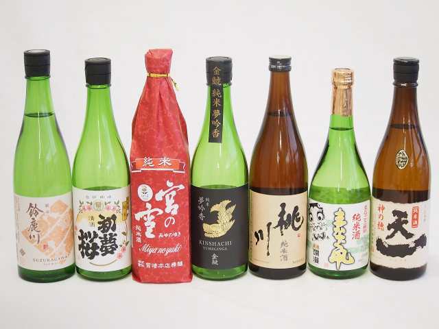 地酒純米酒特集6本セット(桃川 純米酒(青森県) 早川酒造 天一 純