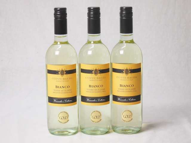 3本セット(イタリア金賞白ワイン コルテ バルダ ビアンコ テッレ シチリアーネ) 750ml×3本の通販は 5,980円