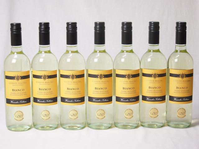 7本セット(イタリア金賞白ワイン コルテ バルダ ビアンコ テッレ シチリアーネ) 750ml×7本