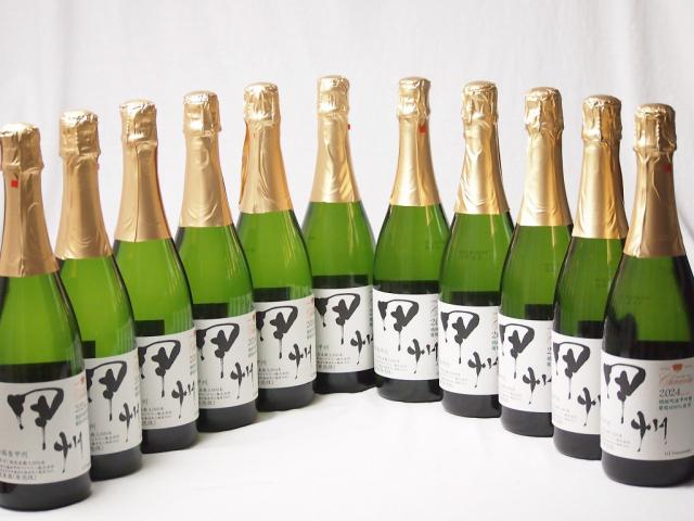 11本セット(シャンモリ柑橘香 穂坂甲州スパークリングワイン12%軽やかな辛口(山梨県)) 750ml×11本