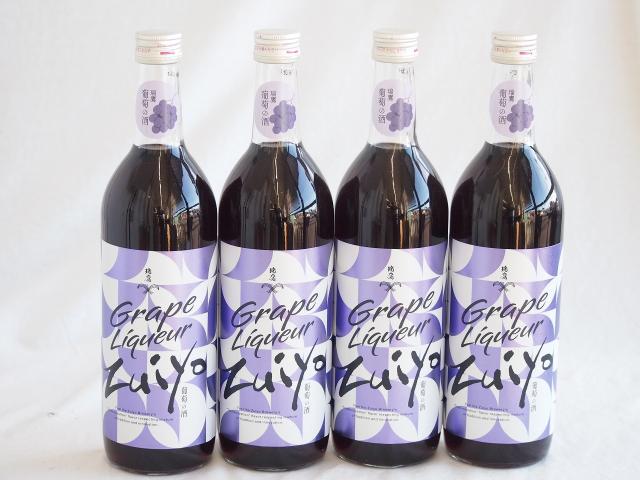 4本セット(瑞鷹 葡萄の酒10度(熊本県)) 720ml×4本