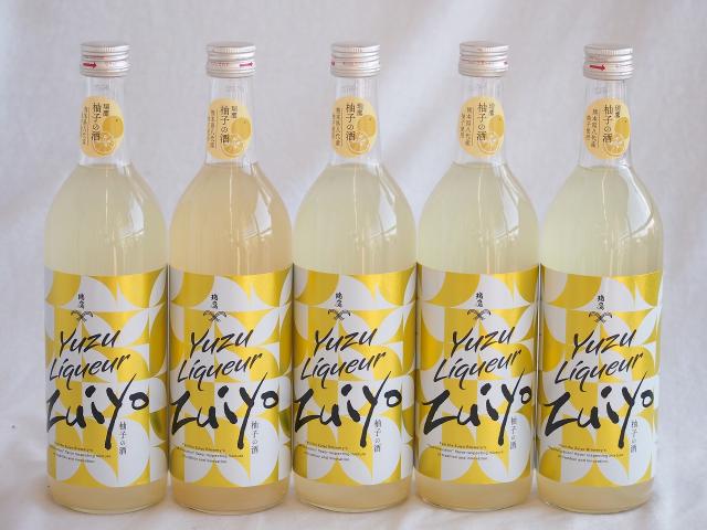 5本セット(瑞鷹 柚子の酒10度(熊本県)) 720ml×5本