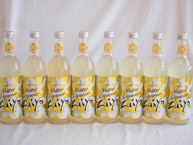 8本セット(瑞鷹 柚子の酒10度(熊本県)) 720ml×8本