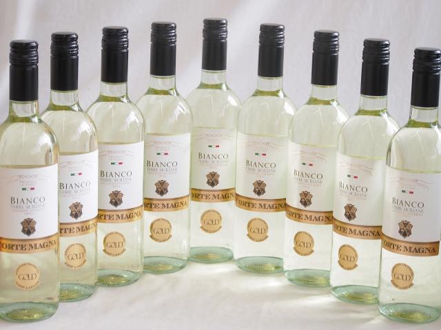 9本セット(イタリア金賞白ワイン コルテマーニャ ビアンコ テッレ シチリアーネ) 750ml×9本