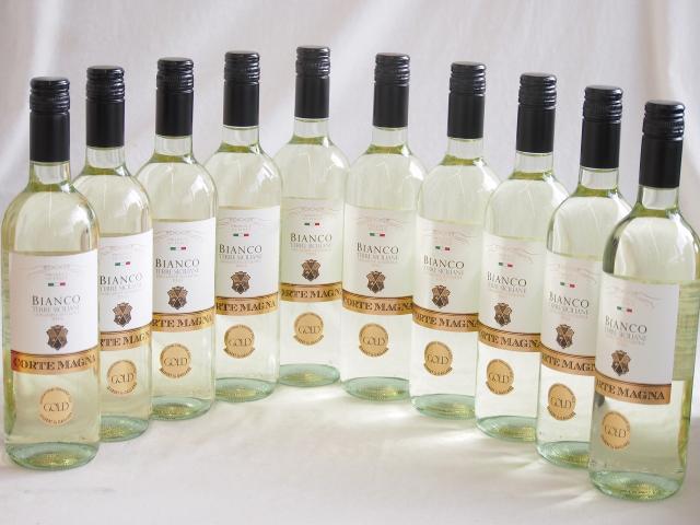 10本セット(イタリア金賞白ワイン コルテマーニャ ビアンコ テッレ シチリアーネ) 750ml×10本