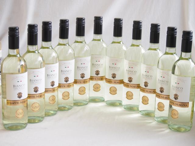 11本セット(イタリア金賞白ワイン コルテマーニャ ビアンコ テッレ シチリアーネ) 750ml×11本