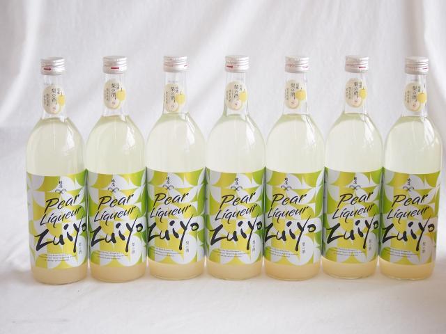 7本セット(瑞鷹 梨の酒 リキュール10度(熊本県)) 720ml×7本