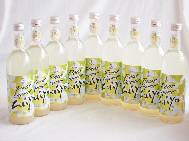 9本セット(瑞鷹 梨の酒 リキュール10度(熊本県)) 720ml×9本