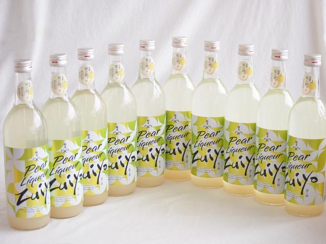 10本セット(瑞鷹 梨の酒 リキュール10度(熊本県)) 720ml×10本