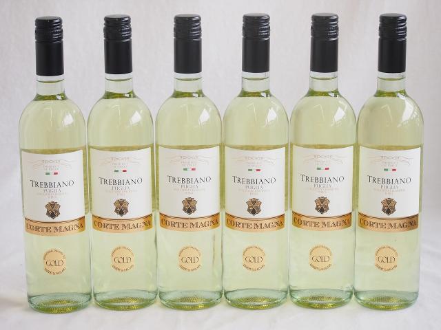 6本セット(金賞受賞イタリア白ワイン コルテマーニャ トレッビアーノ プーリア) 750ml×6本の通販は 7,022円