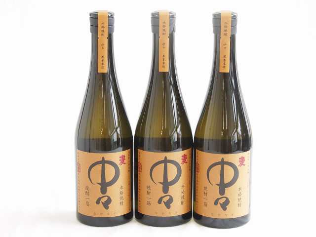 格安SALEスタート！ 3本セット(麦焼酎 中々 25度黒木本店 (宮崎県)) 720ml×3本の通販 焼酎