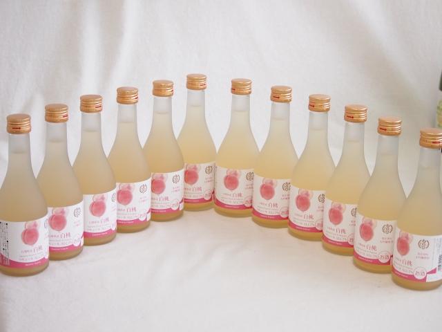 12本セット(山梨県産果汁30%大吟醸使用リキュール白桃 Alc7%(愛知県)) 300ml×12本