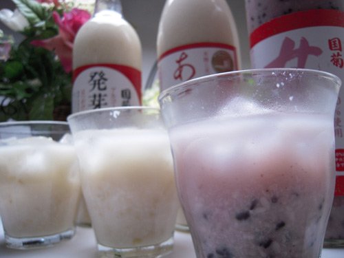 バラエティ国産ノンアルコール豪華甘酒7本セット(山崎 一糀【吟醸・抹茶・古代米500ml×3本】(愛知県)国菊あまざけ、黒米985g×2本、発芽玄米985g(福岡県)奥飛騨甘酒500ml(岐阜県))計7本_12