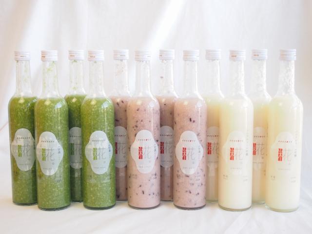 4セット山崎 一糀 ノンアルコール甘酒(吟醸・抹茶・古代米)(愛知県)セット計500ml×12本の通販は