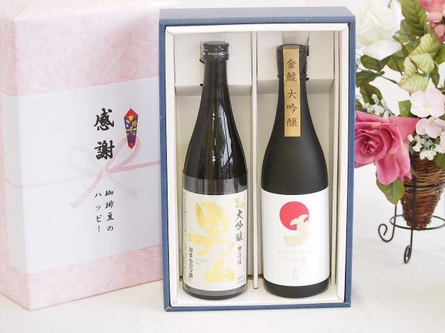 夏の贈り物お中元 日本酒大吟醸感謝の贈り物ボックス2本セット(盛田 男山(愛知県) 金鯱大吟醸(愛知県)) 720ml×2本
