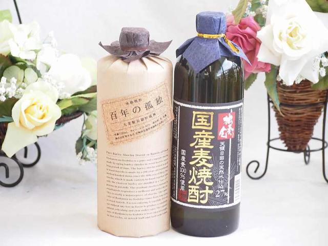 プレミアムな焼酎ペアセット 麦焼酎百年の孤独40°(宮崎県)720ml麦焼酎