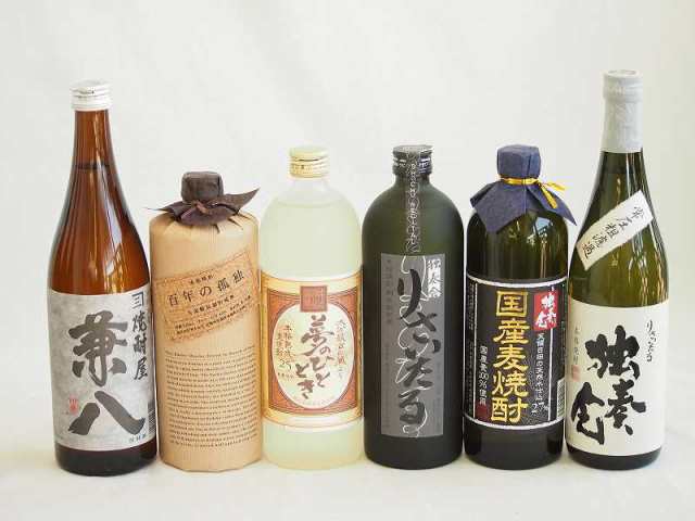 旨味がぎっしり詰まった本格麦焼酎お楽しみ6本セット(国産麦100％ 独奏会27度 熟成麦 夢のひととき25度 長期貯蔵りさいたる30度 常圧粗濾の通販は 21,980円