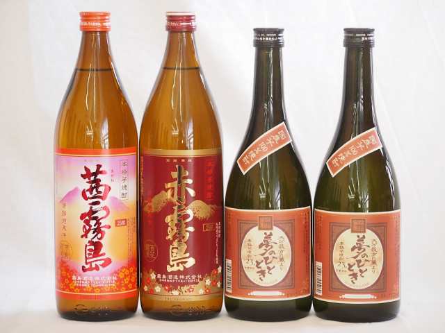 大分県最古の蔵元井上酒造 芋焼酎夢のひととき飲み比べ4本セット(茜霧島 赤霧島 夢のひととき2本)720ml×4本の通販は