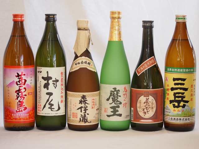 大分県最古の蔵元井上酒造 芋焼酎夢のひととき飲み比べ6本セット(森伊蔵 魔王 村尾 茜霧島 夢のひととき 三岳)720ml×6本