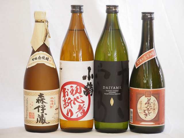 プレミアムな芋焼酎飲み比べ4本セット(初心者お断り900ml だいやめ