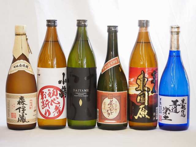 プレミアムな芋焼酎飲み比べ6本セット(森伊蔵720ml 初心者お断り900ml