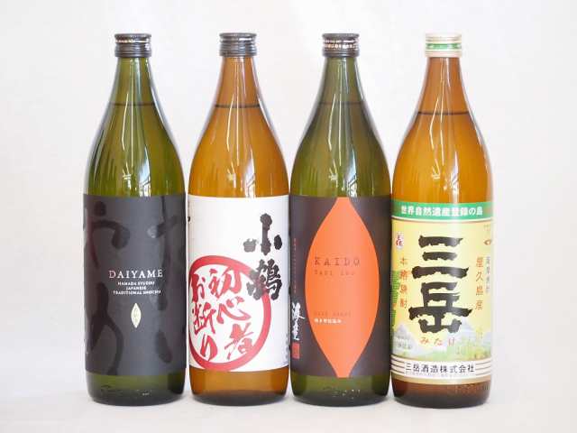 鹿児島県焼き芋焼酎飲み比べ4本セット(だいやめ 三岳 初心者お断り 焼き芋海童)900ml×4本の通販は