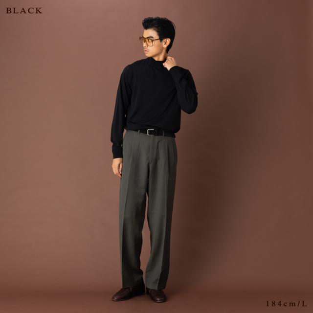 【正規取扱い販売店】ジョンスメドレー JOHN SMEDLEY KILDAY モックネック長袖ニットプルオーバー 30G 30ゲージ メンズ メリノウール ハイゲージ モダンフィット モックネック ニット 長袖 無地 上品 シンプル エレガント 洗練 KILDAY_11