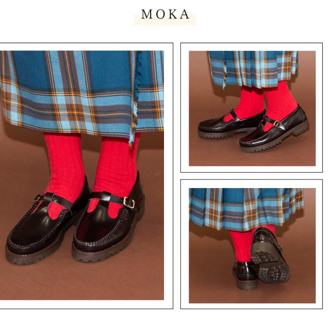 アルテサノス ARTESANOS カウレザー Tストラップローファー タンク