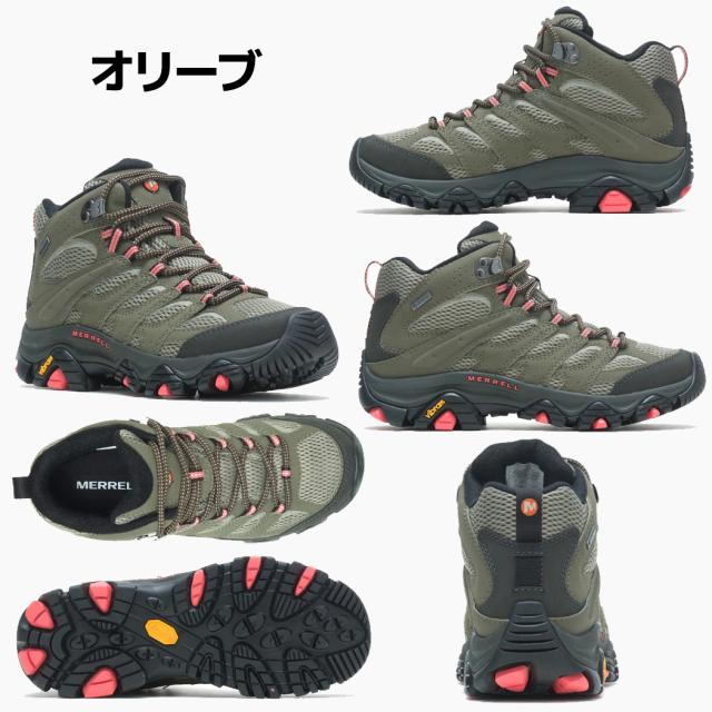 メレル MERRELL 【正規取扱い販売店】MOAB 3 SYNTHETIC MID GORE-TEX モアブ 3 シンセティック ミッド ゴアテックス レディース 防水 アウトドア キャンプ 登山 カジュアル シューズ スニーカー W500182 W500184 W500416 W500420 W500424