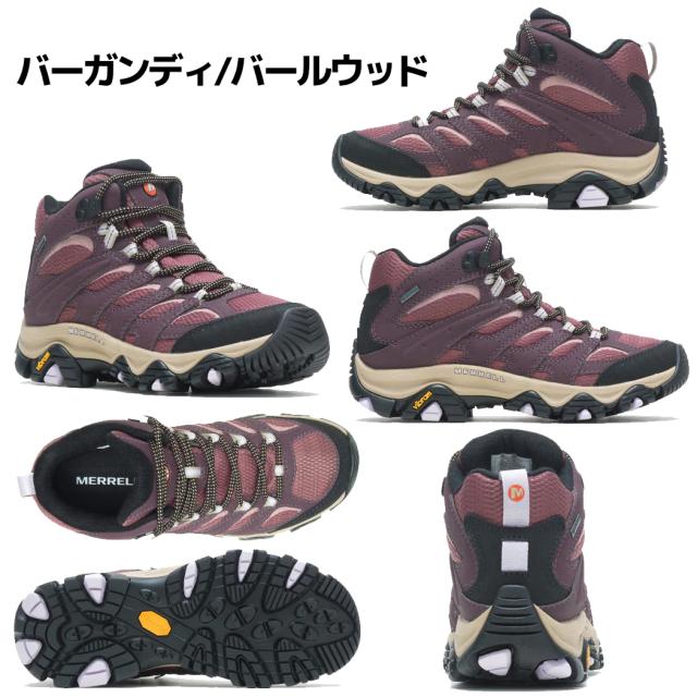 メレル MERRELL 【正規取扱い販売店】MOAB 3 SYNTHETIC MID GORE-TEX モアブ 3 シンセティック ミッド ゴアテックス レディース 防水 アウトドア キャンプ 登山 カジュアル シューズ スニーカー W500182 W500184 W500416 W500420 W500424