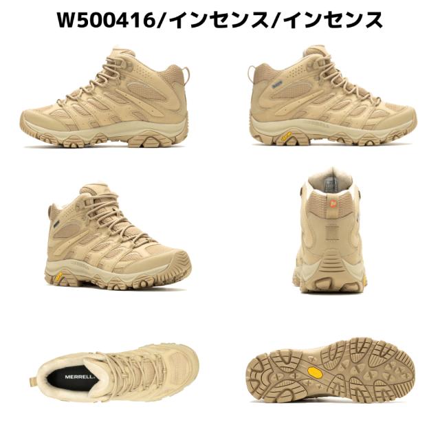 メレル MERRELL 【正規取扱い販売店】MOAB 3 SYNTHETIC MID GORE-TEX モアブ 3 シンセティック ミッド ゴアテックス レディース 防水 アウトドア キャンプ 登山 カジュアル シューズ スニーカー W500182 W500184 W500416 W500420 W500424