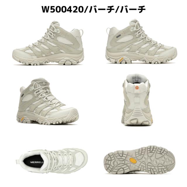 メレル MERRELL 【正規取扱い販売店】MOAB 3 SYNTHETIC MID GORE-TEX モアブ 3 シンセティック ミッド ゴアテックス レディース 防水 アウトドア キャンプ 登山 カジュアル シューズ スニーカー W500182 W500184 W500416 W500420 W500424