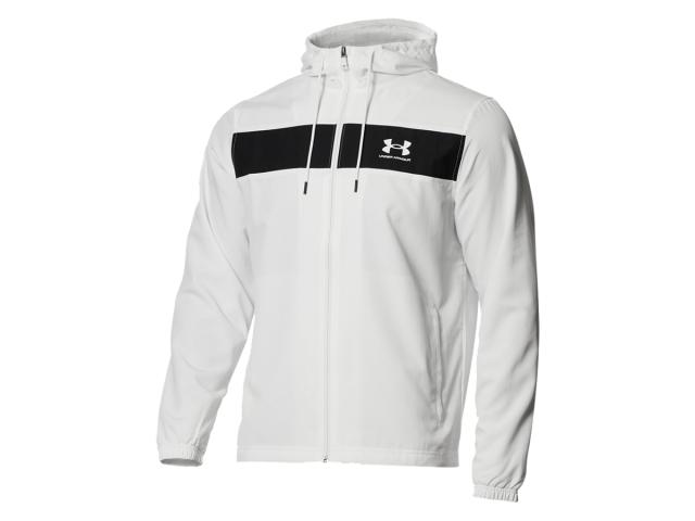 アンダーアーマー UNDER ARMOUR スポーツスタイル ウインドブレーカー メンズ 秋 冬 ホワイト 白 スポーツ トレーニング パーカー ジャケット 1365505-100の通販は