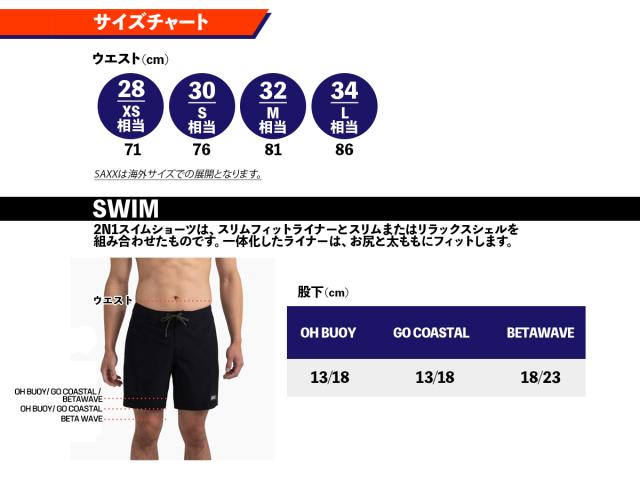 SXSW01L サックス SAXX ボードショーツ ベータウェイブ 2N1 PLB Sサイズ HD店 サックス(SAXX) BETAWAVE 2N1 BOARD SHORT 7inch ベータウェイブ 7