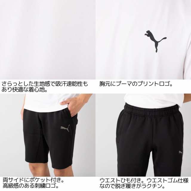 プーマ PUMA メンズ スポーツウェア ランニング上下セット Tシャツ ...