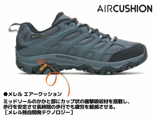 メレル MERRELL 【正規取扱販売店】モアブ 3 シンセティック ゴアテックス ワイド ワイズ メンズ 防水 登山 アウトドア ハイキング キャンプ 幅広 ゴアテックス シューズ スニーカー M500243W M500643W_4