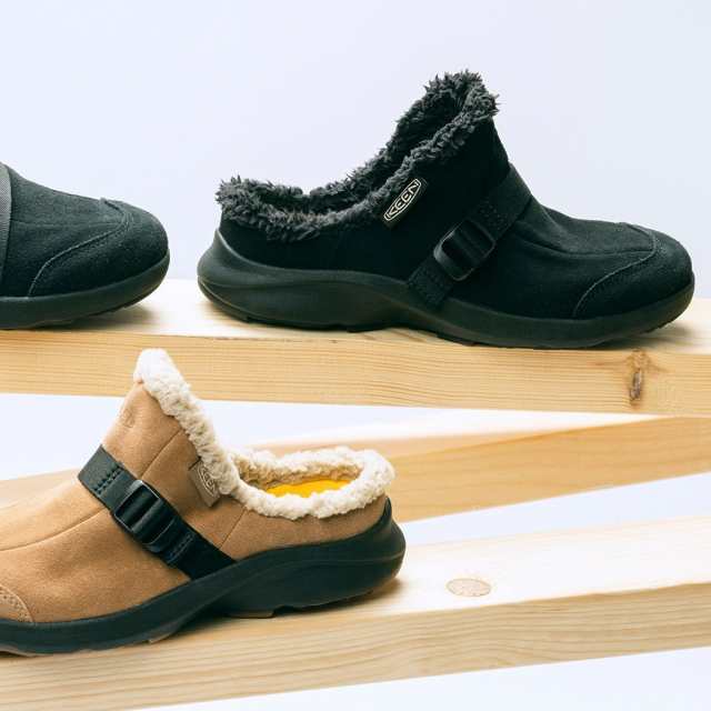 キーン KEEN HOOD CLOG フッド クロッグ レディース スエード レザー スニーカー シューズ 秋 冬 ボア スリッポン アウトドア  キャンプ ｜au PAY マーケット