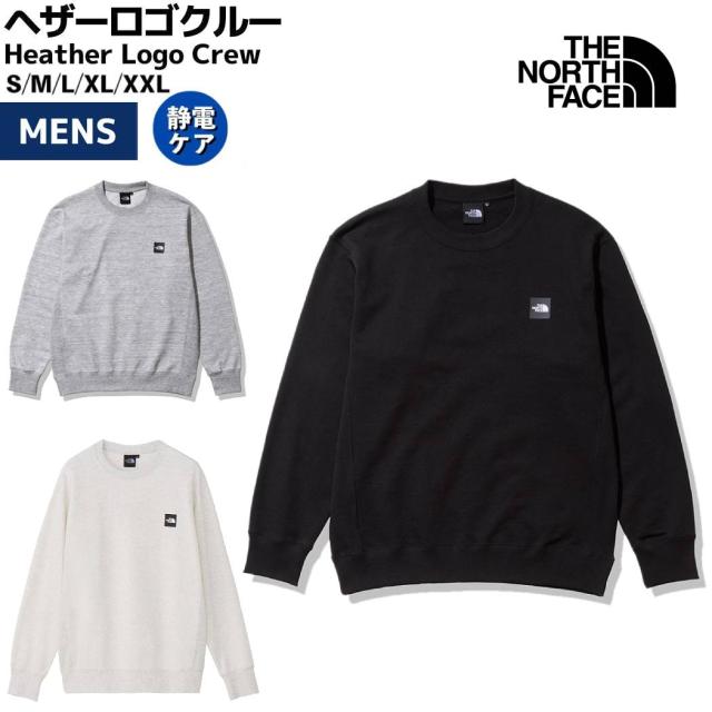 ザ・ノース・フェイス THE NORTH FACE 【正規取扱店】Heather Logo Crew ヘザーロゴクルー メンズ レディース ユニセックス ブラック グレー カジュアル ウェア アウトドア キャンプ 静電ケア 裏毛 NT12334 K Z WXの通販は