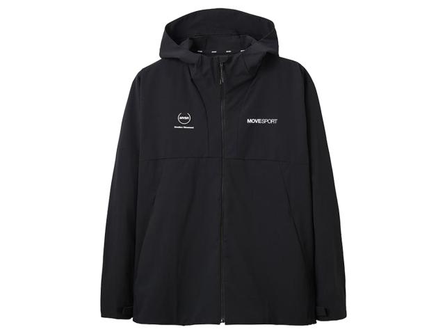 デサント DESCENTE AIRY TRANSFER エアリー トランスファー スパンライク フルジップフーディー メンズ 秋 冬 ブラック 黒 スポーツ トレーニング パーカー ジャケット DMMVJF10-BK