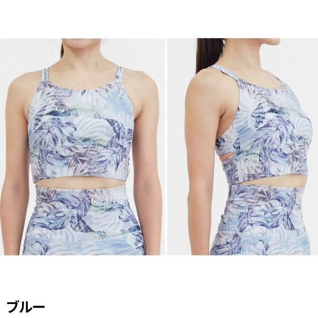 ジュリエ Julier MistLeafプリントショートトップス パット付き レディース 水着 耐塩素 UVカット 水陸両用 吸汗速乾 ホットヨガ対応 スポーツ フィットネス ウェア ヨガ ショートトップス B1931JUB019