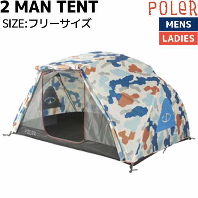 最新人気 POLeR ポーラー 2 MAN TENT Caraml Furry Camo general-bond