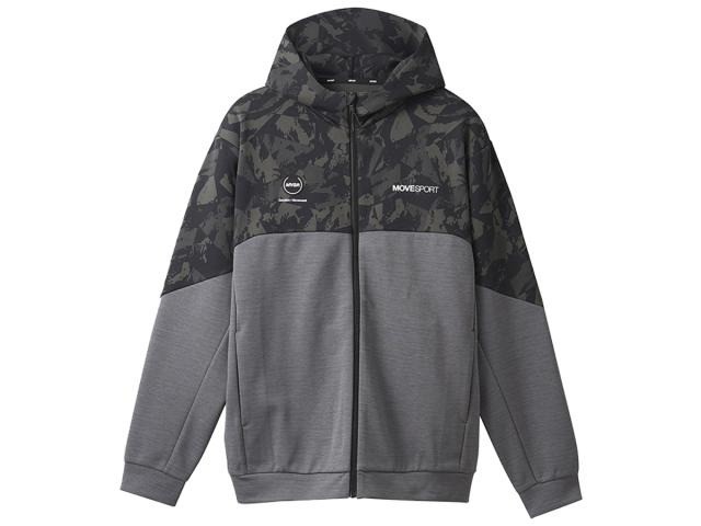 デサント DESCENTE S.F.TECH SHIELD 総柄グラフィック フードロゴ フルジップフーディー メンズ 秋 冬 グレー 灰色 スポーツ トレーニング パーカー ジャケット DMMWJF23-BKGYの通販は