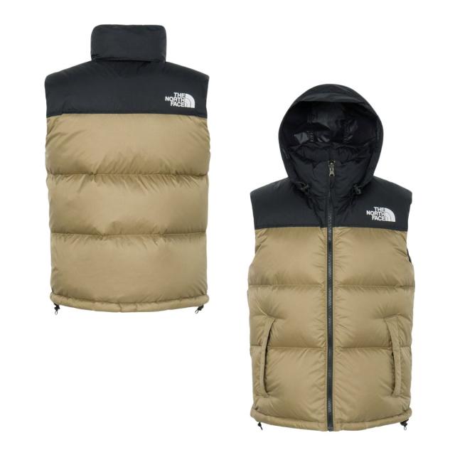 ザ・ノース・フェイス THE NORTH FACE 【正規取扱店】NUPTSE VEST ヌプシベスト レディース 秋 冬 カーキ ブラック カジュアル アウトドア 防寒 ウェア ダウンベスト 撥水 ビルトインフード NDW92557 CK B_2