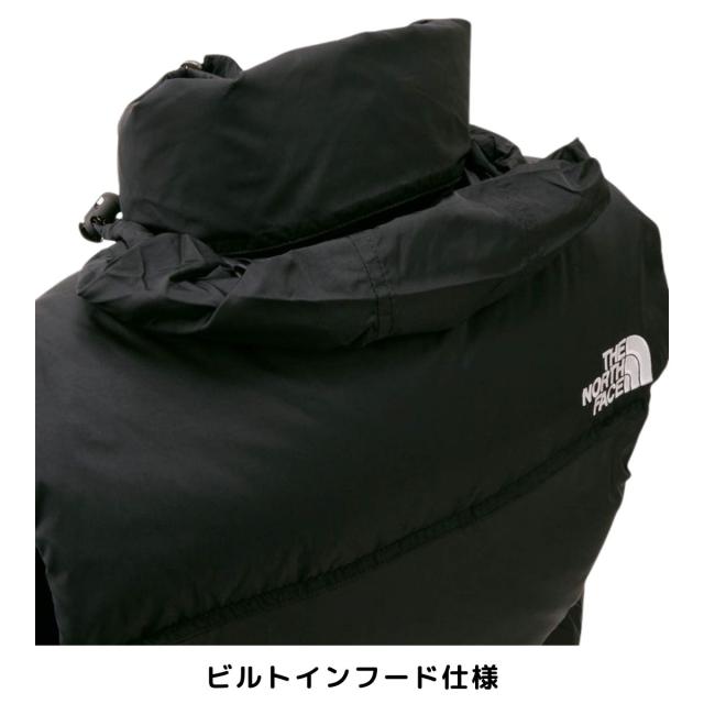 ザ・ノース・フェイス THE NORTH FACE 【正規取扱店】NUPTSE VEST ヌプシベスト レディース 秋 冬 カーキ ブラック カジュアル アウトドア 防寒 ウェア ダウンベスト 撥水 ビルトインフード NDW92557 CK B_6