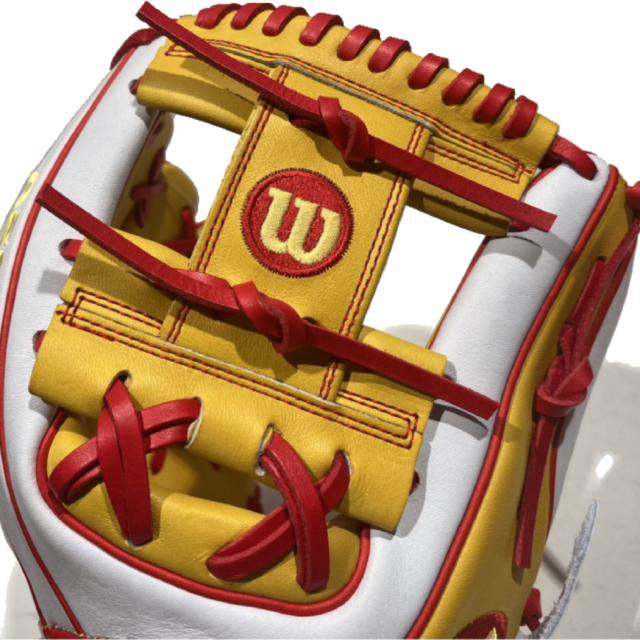 Wilson 硬式グローブ 日本製 イエロー
